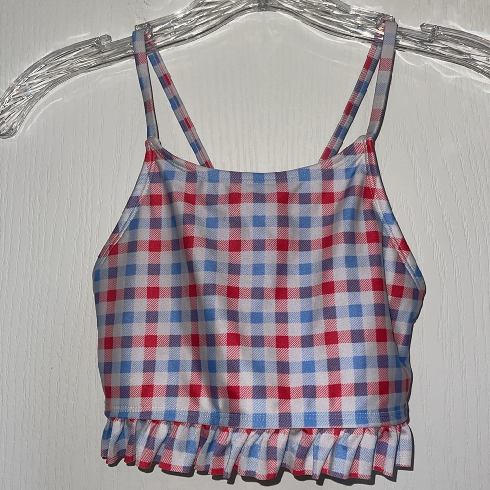 Plaid Ruffle Bikini Set - Picture 3 of 7